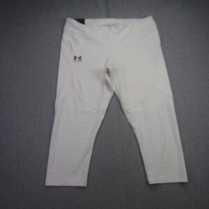 Under Armour Leggings Womens XL White Heatgear 3/4 Capri Compression